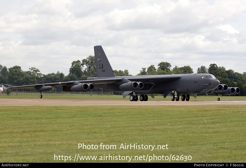 Aircraft Photo of 60-0058 / AF60-058 | Boeing B-52H Stratofortress | USA - Air Force | AirHistory.net #62630