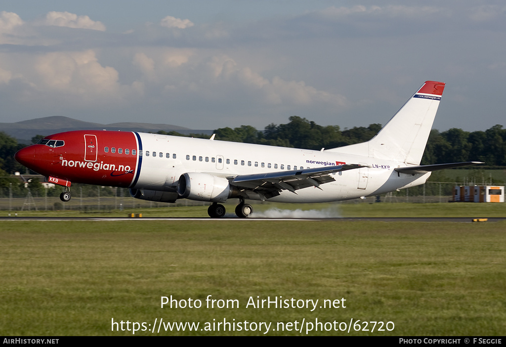 Aircraft Photo of LN-KKB | Boeing 737-33A | Norwegian | AirHistory.net #62720