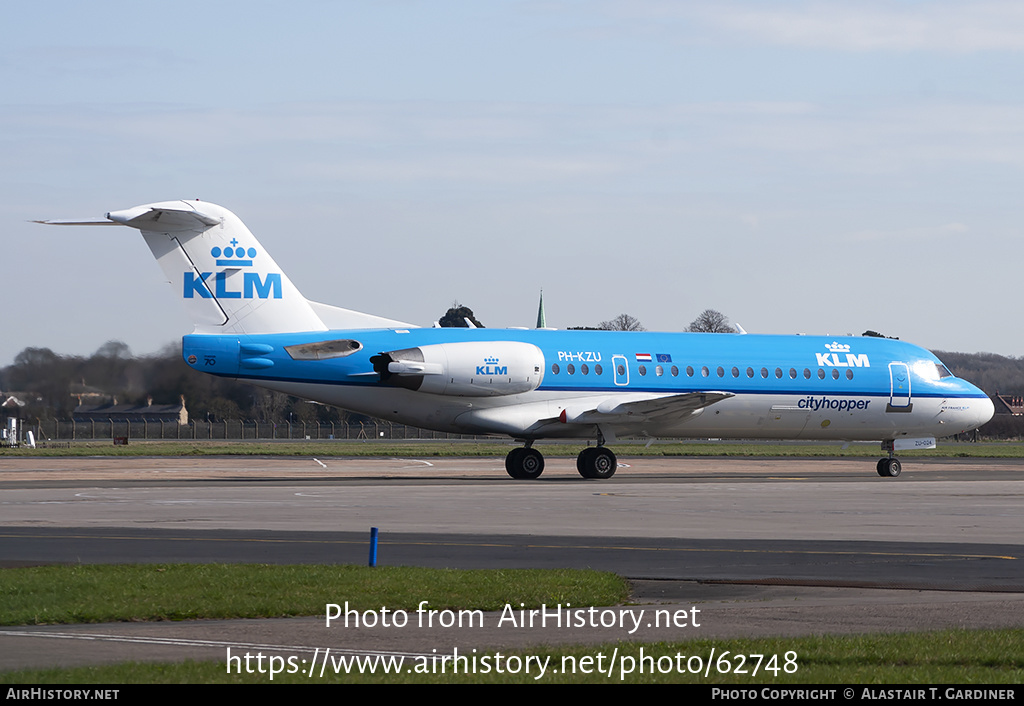 Aircraft Photo of PH-KZU | Fokker 70 (F28-0070) | KLM Cityhopper | AirHistory.net #62748