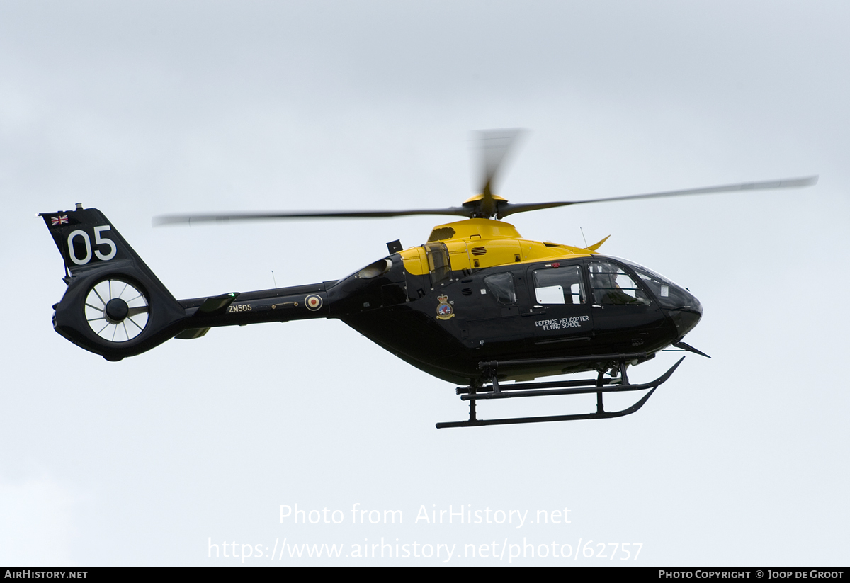 Aircraft Photo of ZM505 | Airbus Helicopters H-135 Juno HT1 (EC-135T-3H) | UK - Air Force | AirHistory.net #62757