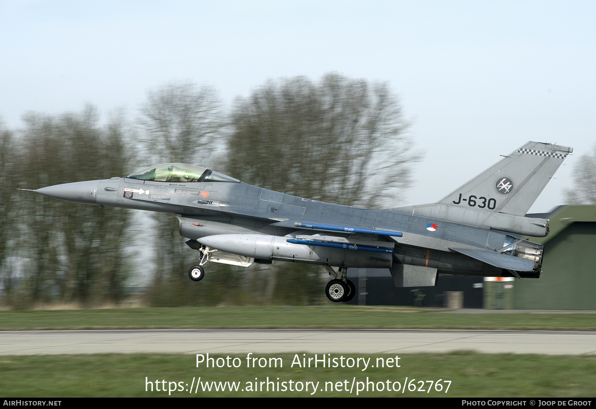 Aircraft Photo of J-630 | General Dynamics F-16AM Fighting Falcon | Netherlands - Air Force | AirHistory.net #62767