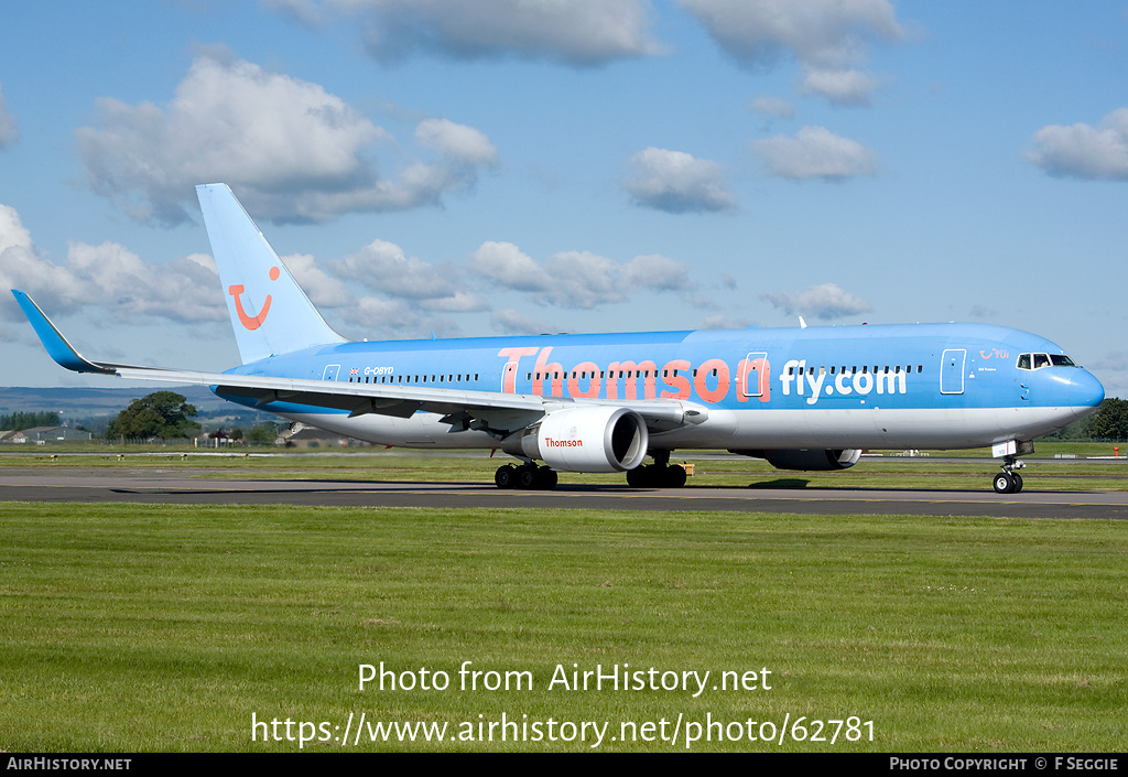 Aircraft Photo of G-OBYD | Boeing 767-304/ER | Thomsonfly | AirHistory.net #62781