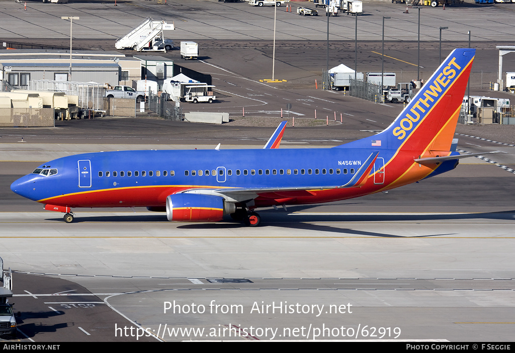 Aircraft Photo of N456WN | Boeing 737-7H4 | Southwest Airlines | AirHistory.net #62919