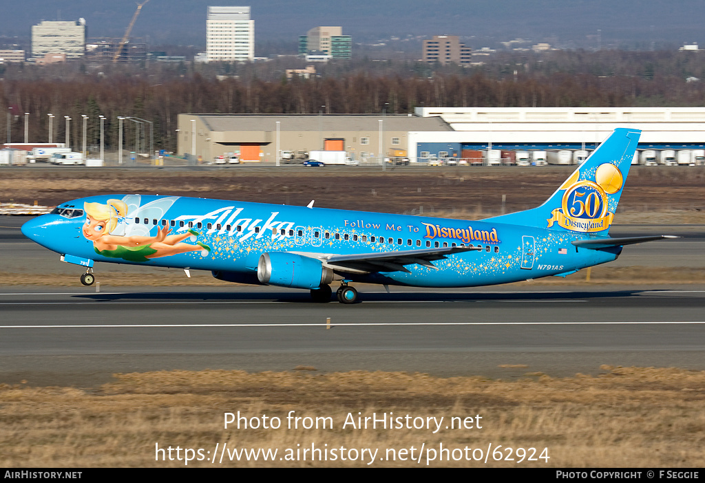 Aircraft Photo of N791AS | Boeing 737-490 | Alaska Airlines | AirHistory.net #62924