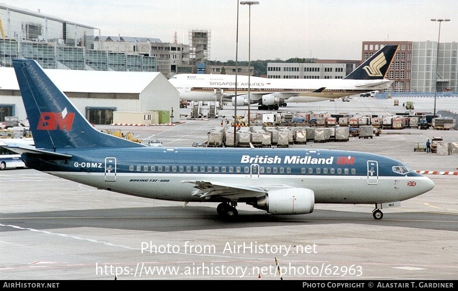 Aircraft Photo of G-OBMZ | Boeing 737-53A | British Midland Airways - BMA | AirHistory.net #62963