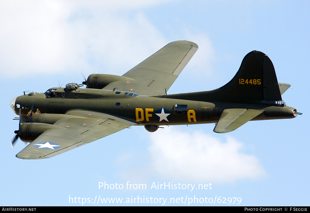 Aircraft Photo of G-BEDF / 124485 | Boeing B-17G Flying Fortress | USA - Air Force | AirHistory.net #62979