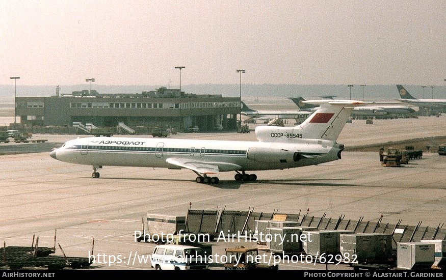 Aircraft Photo of CCCP-85545 | Tupolev Tu-154B-2 | Aeroflot | AirHistory.net #62982