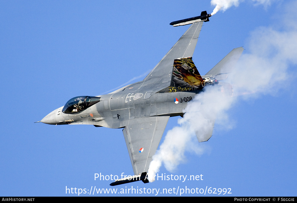 Aircraft Photo of J-008 | General Dynamics F-16AM Fighting Falcon | Netherlands - Air Force | AirHistory.net #62992