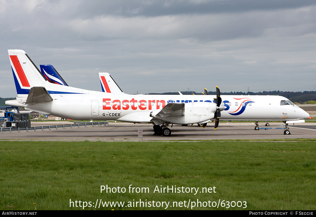 Aircraft Photo of G-CDEB | Saab 2000 | Eastern Airways | AirHistory.net #63003