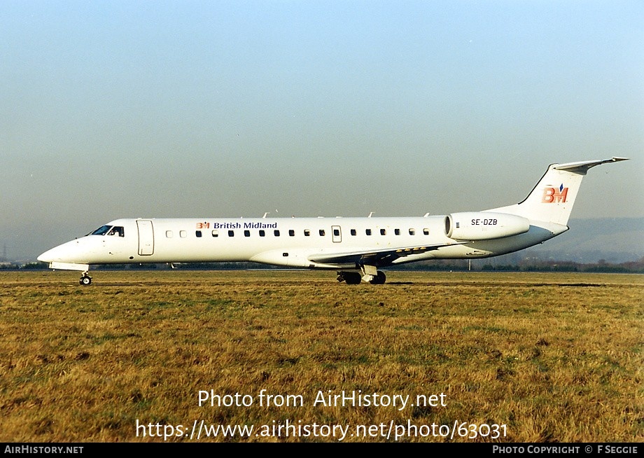 Aircraft Photo of SE-DZB | Embraer ERJ-145EP (EMB-145EP) | British Midland Airways - BMA | AirHistory.net #63031