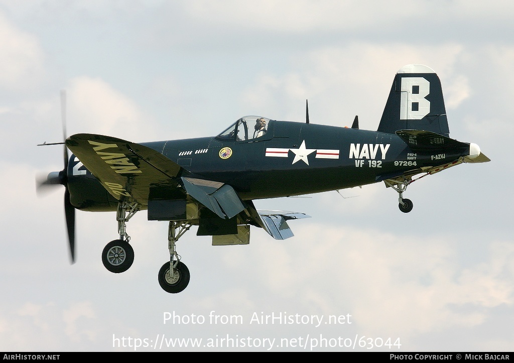 Aircraft Photo of F-AZVJ / 97264 | Vought F4U-4 Corsair | USA - Navy | AirHistory.net #63044