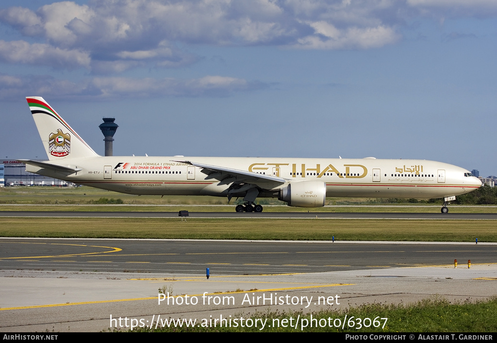 Aircraft Photo of A6-ETJ | Boeing 777-3FX/ER | Etihad Airways | AirHistory.net #63067