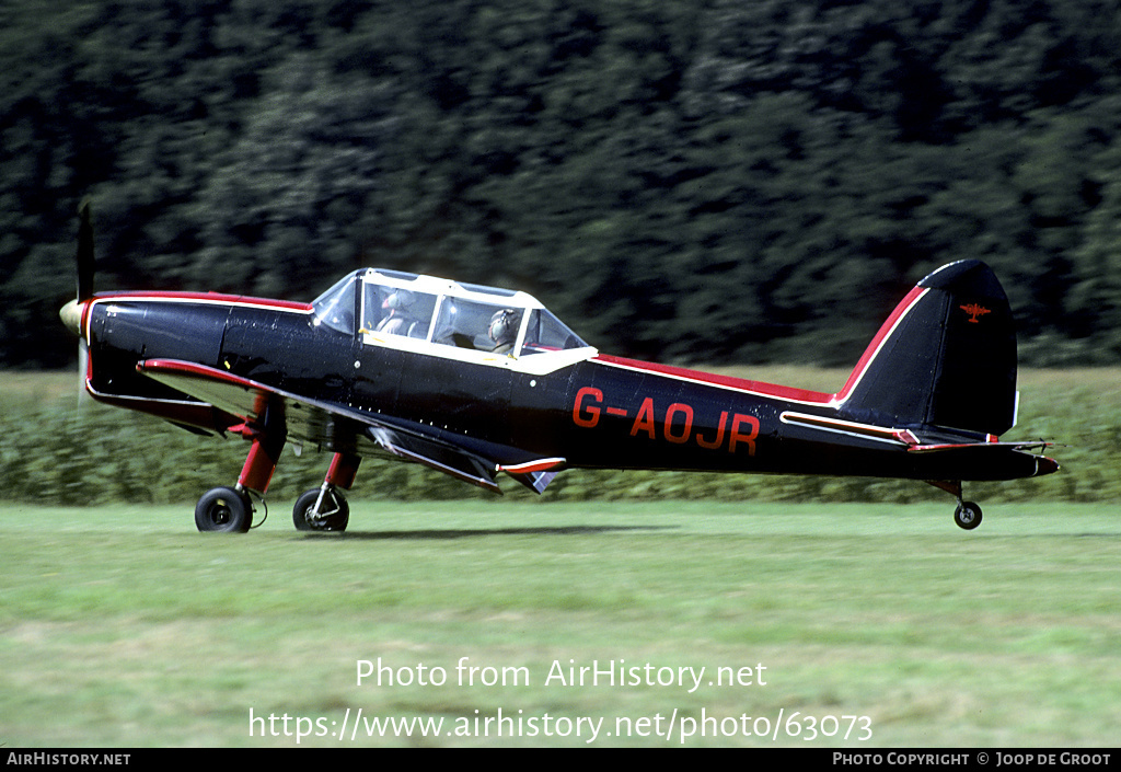 Aircraft Photo of G-AOJR | De Havilland DHC-1 Chipmunk Mk22 | AirHistory.net #63073