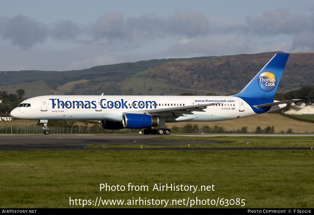 Aircraft Photo of G-FCLB | Boeing 757-28A | Thomas Cook Airlines | AirHistory.net #63085