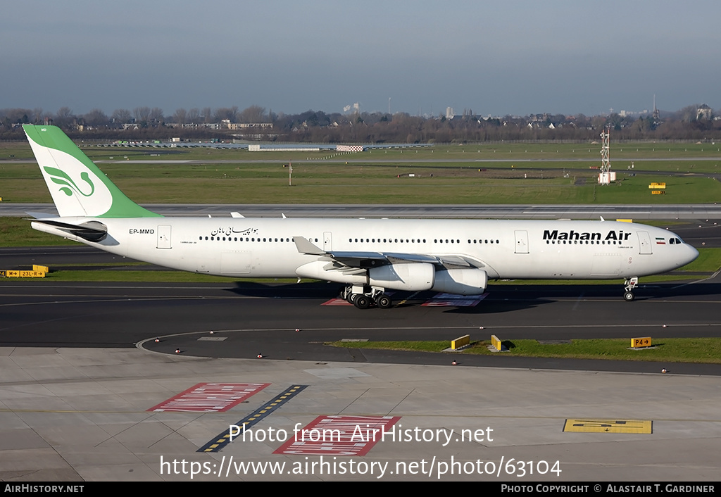 Aircraft Photo of EP-MMD | Airbus A340-313 | Mahan Air | AirHistory.net #63104