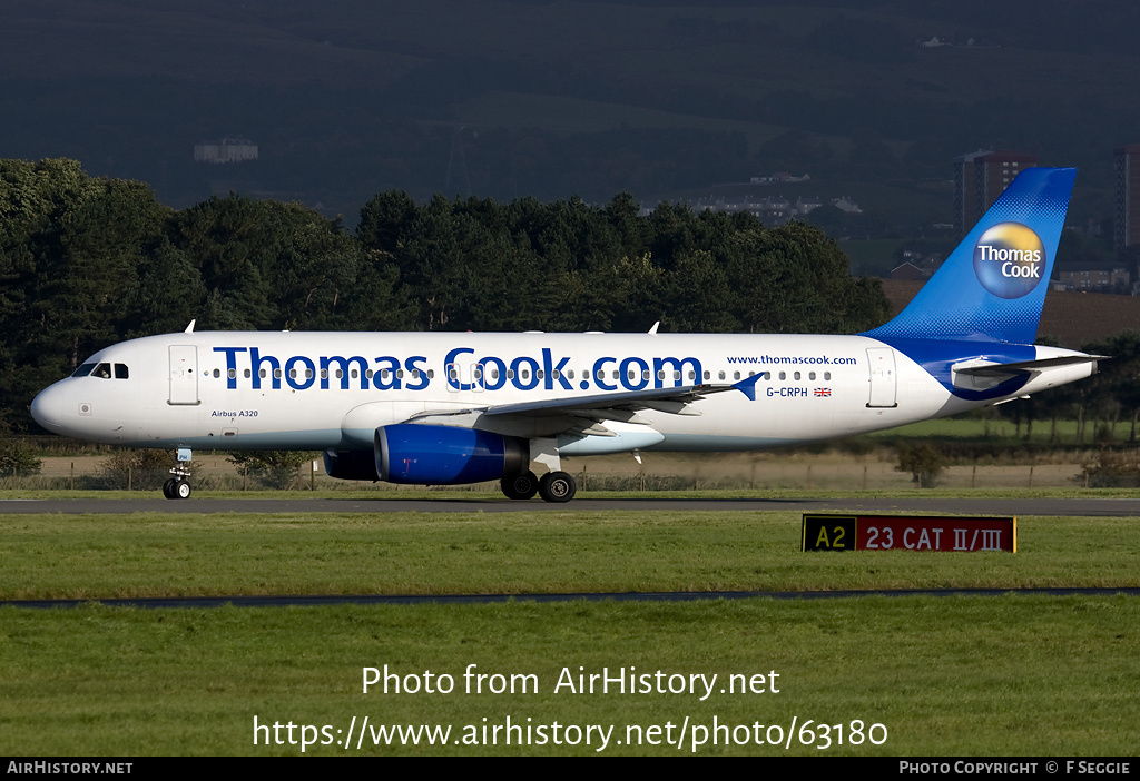 Aircraft Photo of G-CRPH | Airbus A320-231 | Thomas Cook Airlines | AirHistory.net #63180