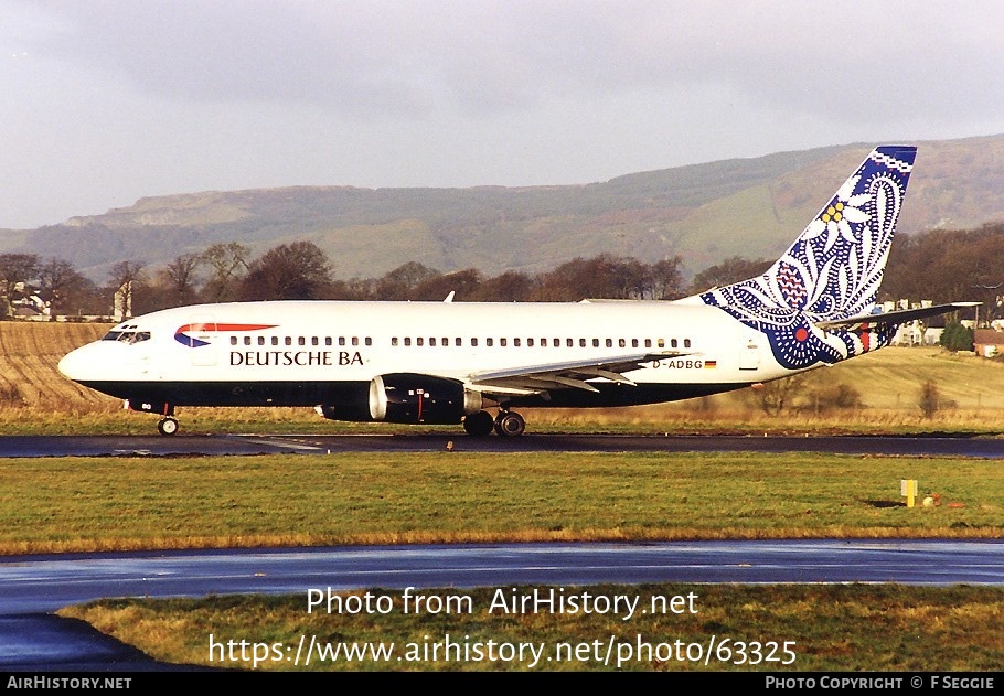 Aircraft Photo of D-ADBG | Boeing 737-3L9 | Deutsche BA | AirHistory.net #63325