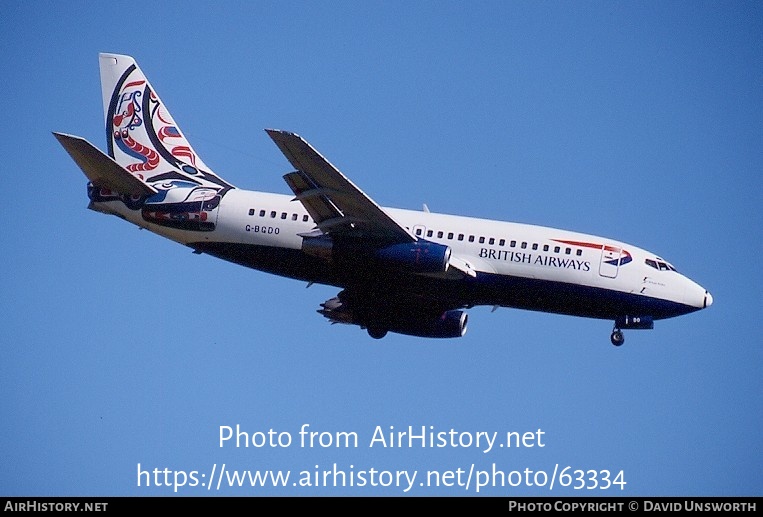 Aircraft Photo of G-BGDO | Boeing 737-236/Adv | British Airways | AirHistory.net #63334