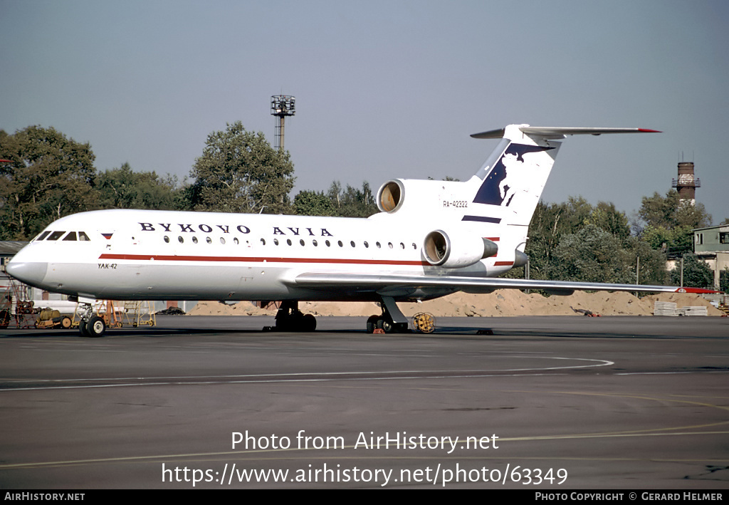 Aircraft Photo of RA-42322 | Yakovlev Yak-42 | Bykovo Avia | AirHistory.net #63349