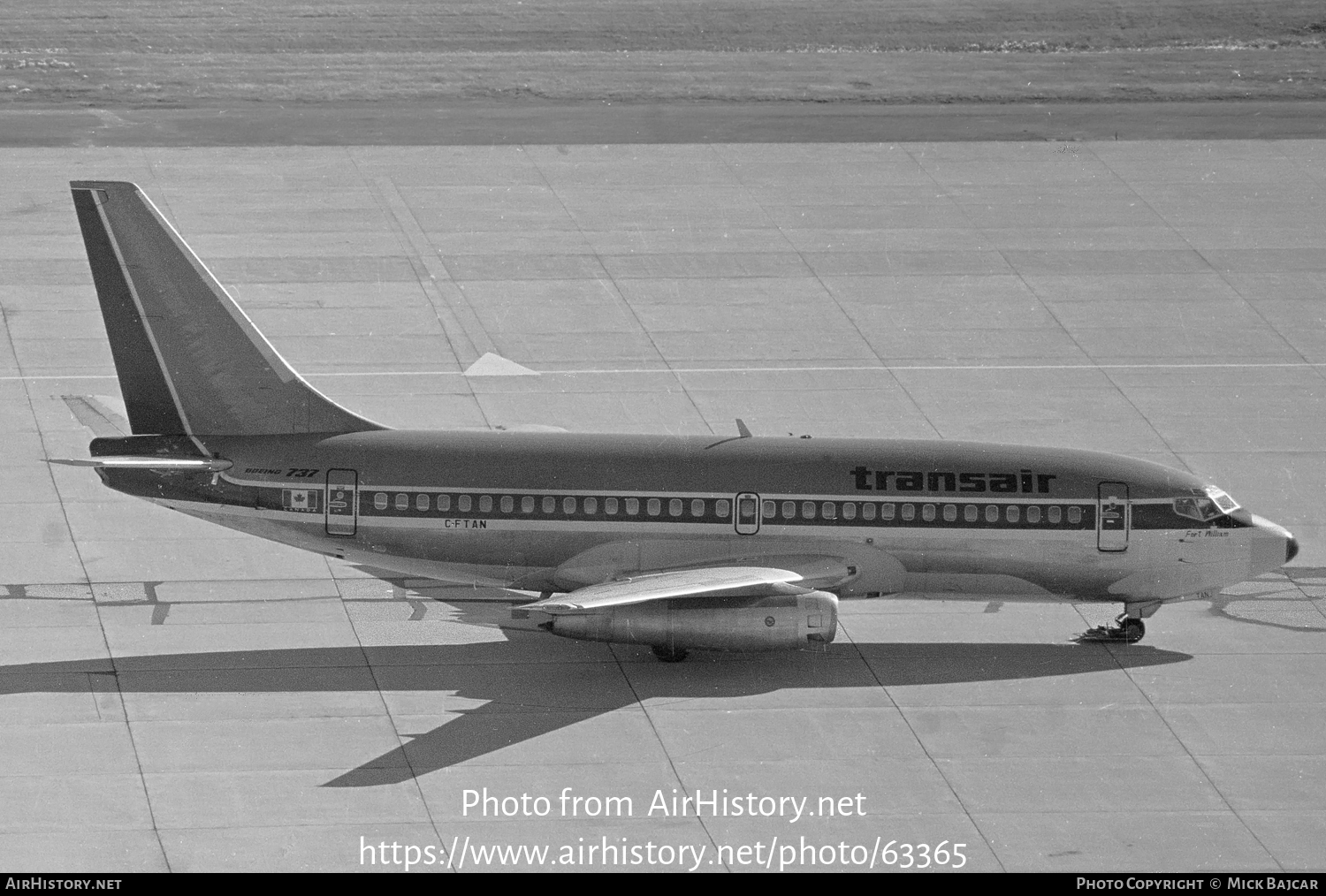 Aircraft Photo of C-FTAN | Boeing 737-2A9C | Transair | AirHistory.net #63365