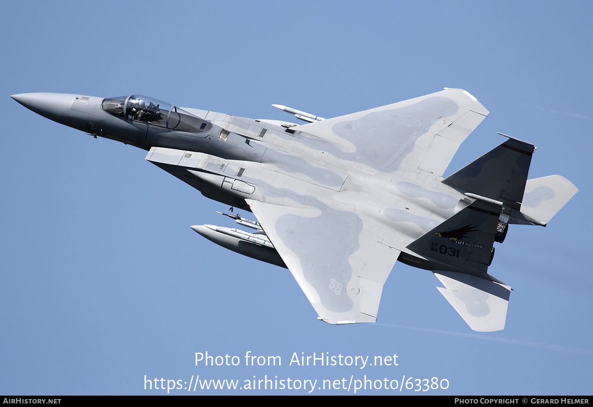 Aircraft Photo of 84-0031 / AF84-031 | McDonnell Douglas F-15C Eagle | USA - Air Force | AirHistory.net #63380