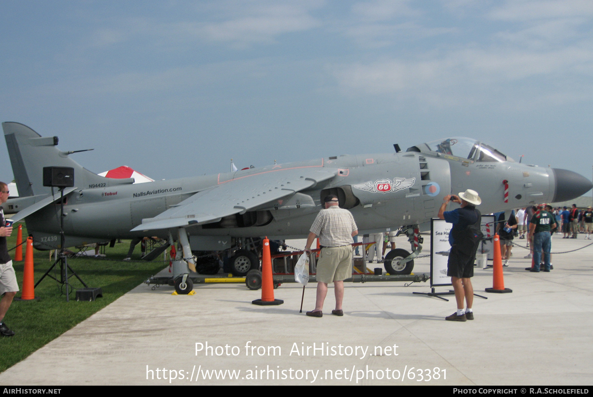 Aircraft Photo of N94422 / XZ439 | British Aerospace Sea Harrier FA2 | UK - Navy | AirHistory.net #63381