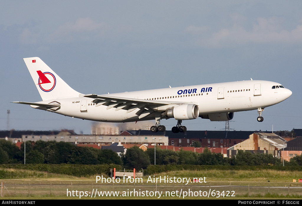 Aircraft Photo of TC-OAO | Airbus A300B4-605R | Onur Air | AirHistory.net #63422