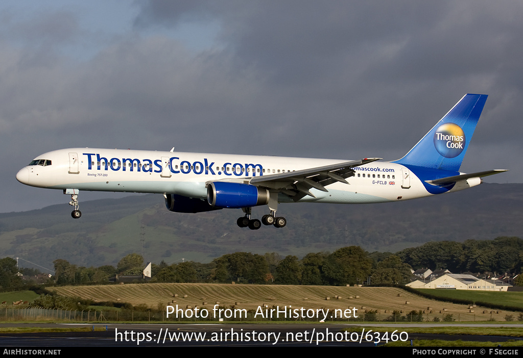 Aircraft Photo of G-FCLB | Boeing 757-28A | Thomas Cook Airlines | AirHistory.net #63460