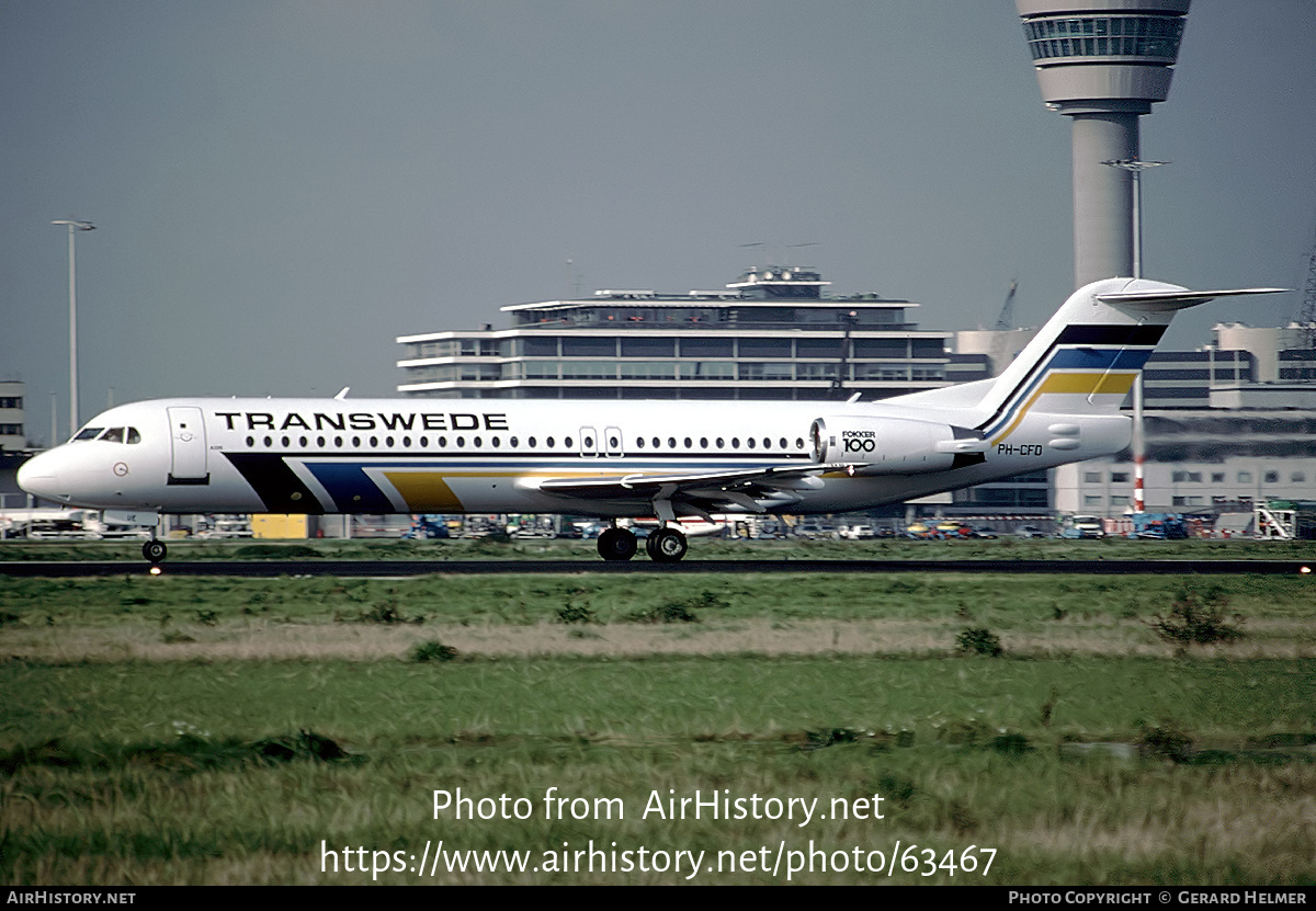 Aircraft Photo of PH-CFD | Fokker 100 (F28-0100) | Transwede Airways | AirHistory.net #63467