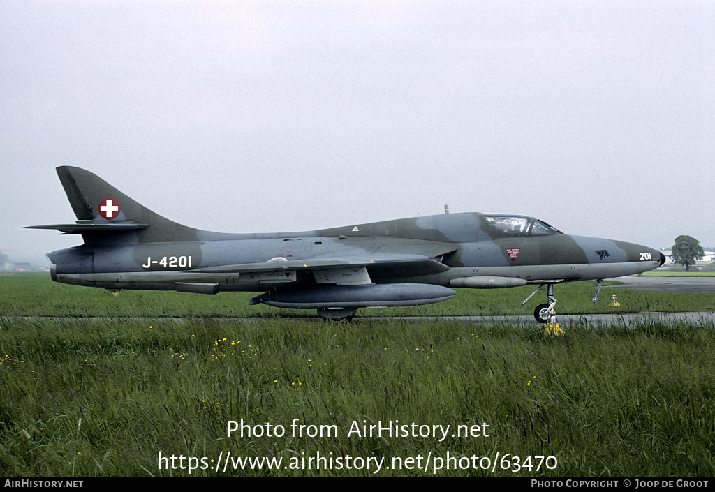 Aircraft Photo of J-4201 | Hawker Hunter T68 | Switzerland - Air Force | AirHistory.net #63470