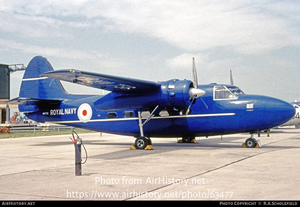 Aircraft Photo of WM756 | Percival P.57 Sea Prince C.2 | UK - Navy | AirHistory.net #63477