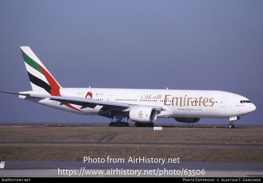 Aircraft Photo of A6-EMI | Boeing 777-21H/ER | Emirates | AirHistory.net #63506