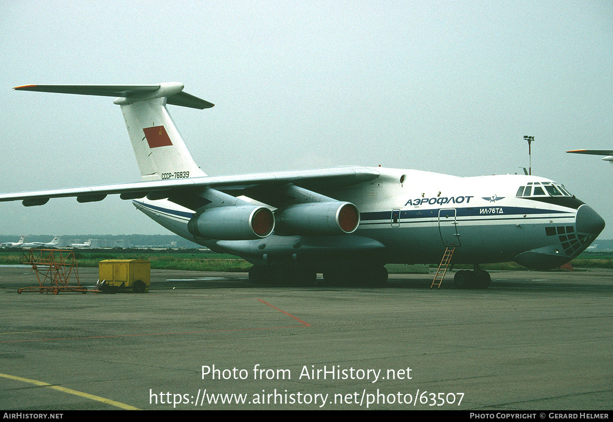 Aircraft Photo of CCCP-76839 | Ilyushin Il-76TD | Aeroflot | AirHistory.net #63507