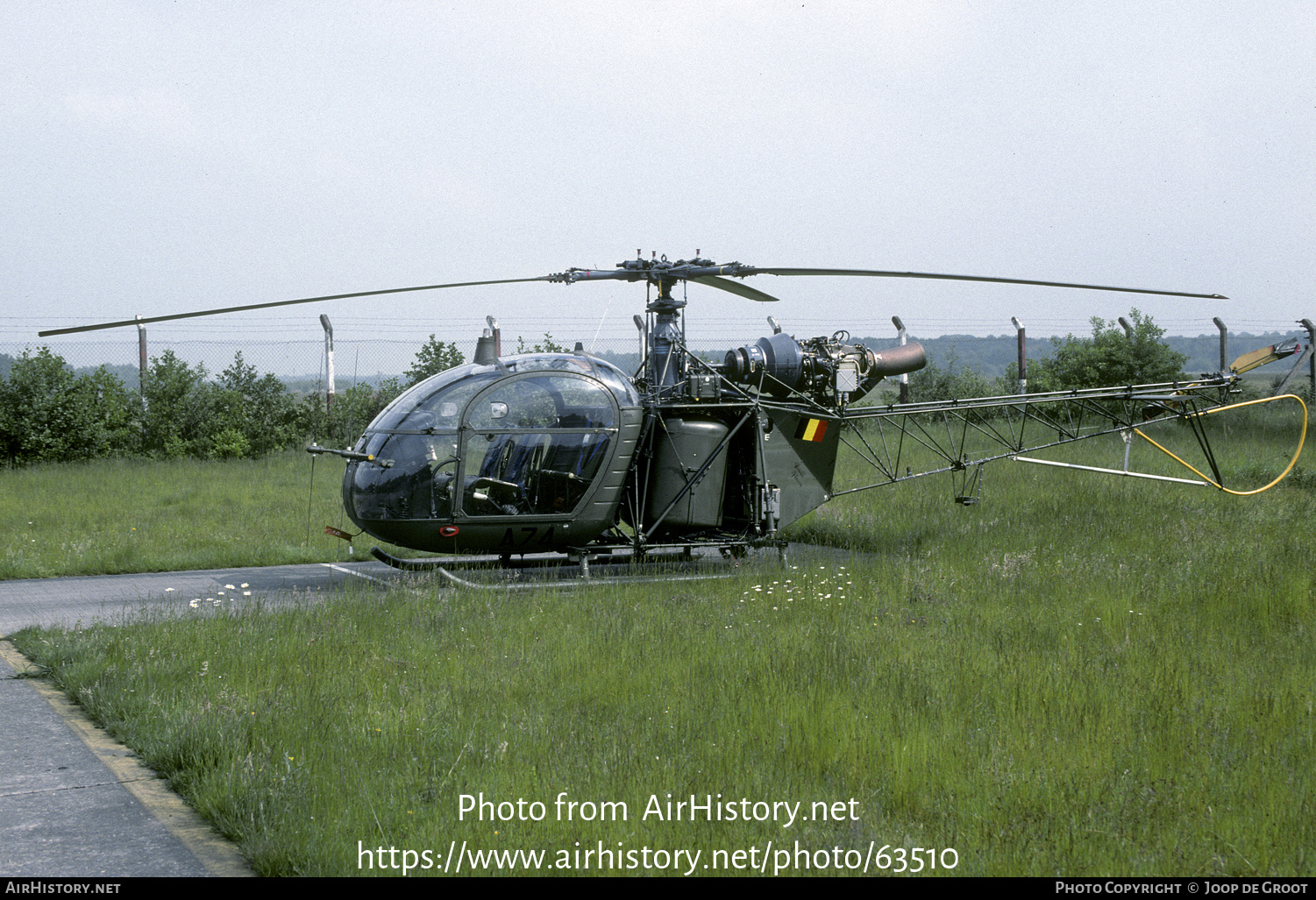 Aircraft Photo of A74 | Sud SA-318C Alouette II | Belgium - Army | AirHistory.net #63510