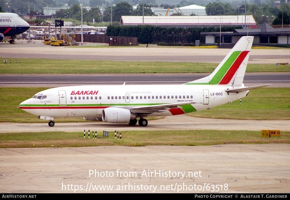 Aircraft Photo of LZ-BOC | Boeing 737-53A | Balkan - Bulgarian Airlines | AirHistory.net #63518