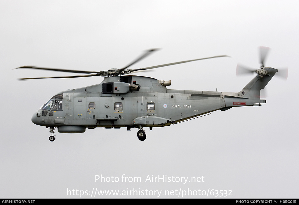 Aircraft Photo of ZH839 | EHI EH101-111 Merlin HM1 | UK - Navy | AirHistory.net #63532