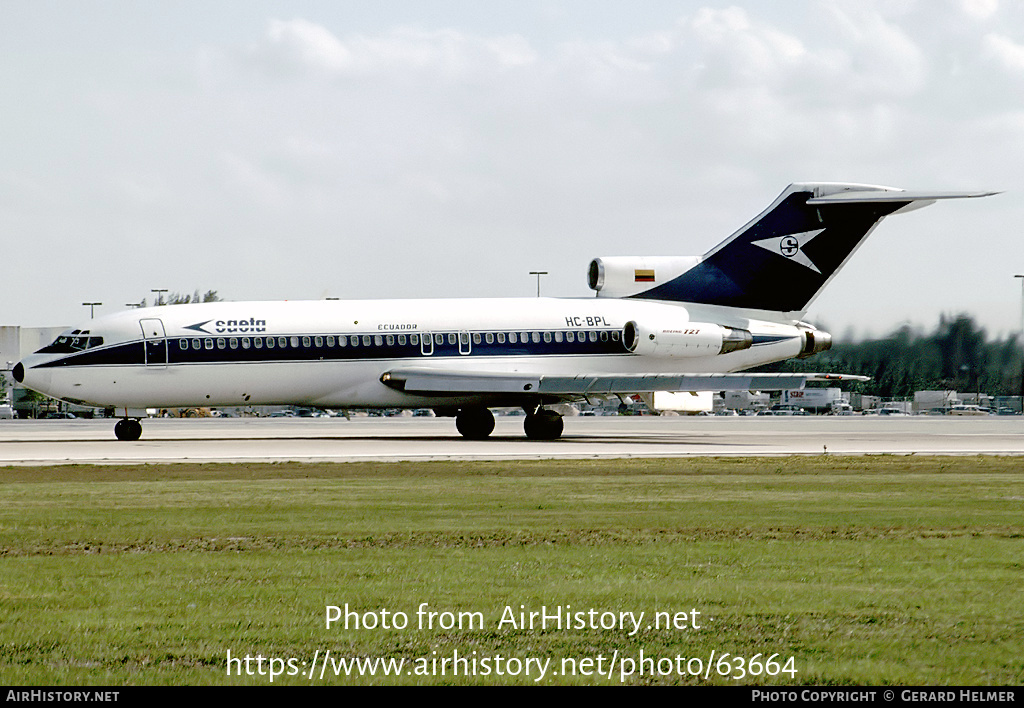 Aircraft Photo of HC-BPL | Boeing 727-31 | SAETA | AirHistory.net #63664