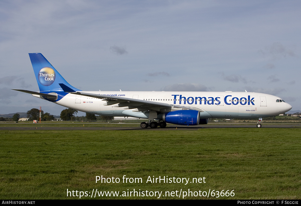 Aircraft Photo of G-TCXA | Airbus A330-243 | Thomas Cook Airlines | AirHistory.net #63666