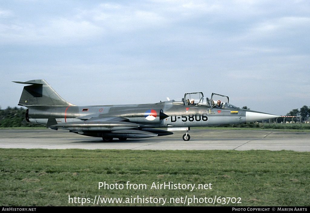 Aircraft Photo of D-5806 | Lockheed TF-104G Starfighter | Netherlands - Air Force | AirHistory.net #63702