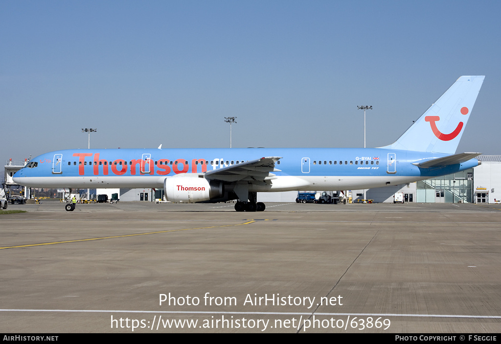 Aircraft Photo of G-BYAI | Boeing 757-204 | Thomsonfly | AirHistory.net #63869