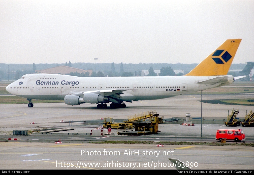 Aircraft Photo of D-ABYW | Boeing 747-230B(SF) | German Cargo | AirHistory.net #63890