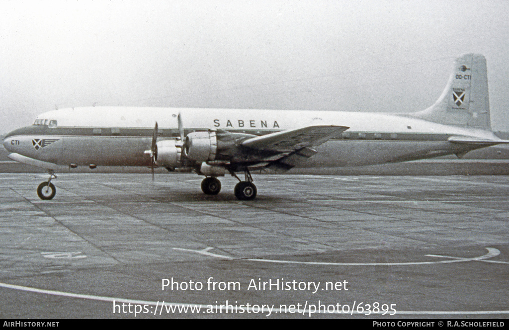 Aircraft Photo of OO-CTI | Douglas DC-6B | Sabena | AirHistory.net #63895