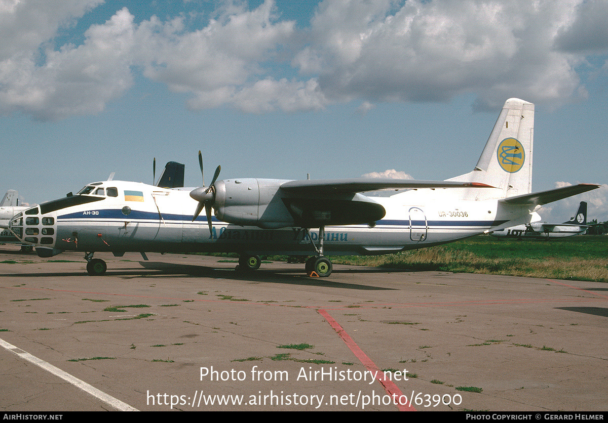 Aircraft Photo of UR-30036 | Antonov An-30 | Air Ukraine | AirHistory.net #63900