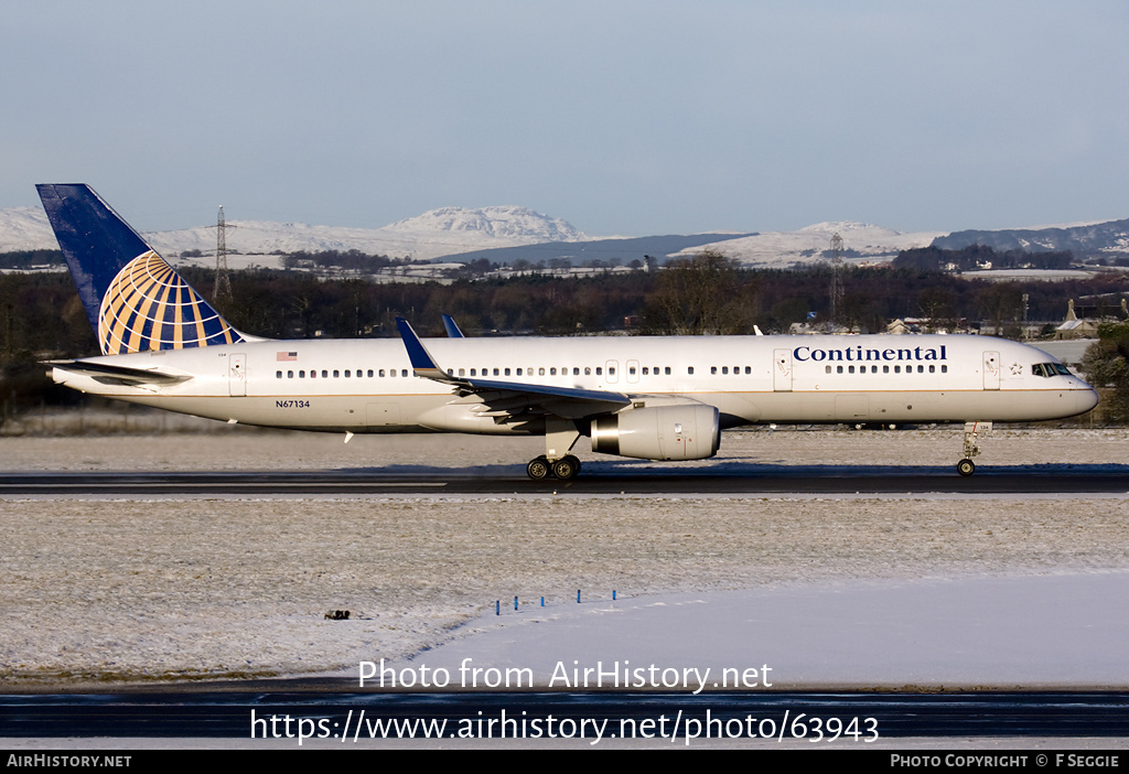 Aircraft Photo of N67134 | Boeing 757-224 | Continental Airlines | AirHistory.net #63943