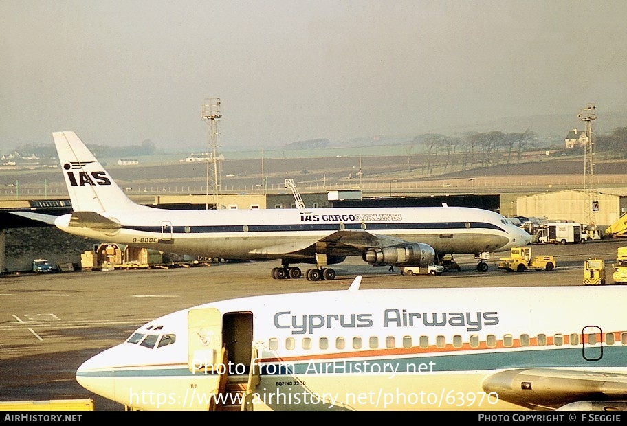 Aircraft Photo of G-BDDE | Douglas DC-8-54CF Jet Trader | IAS Cargo Airlines - International Aviation Services | AirHistory.net #63970