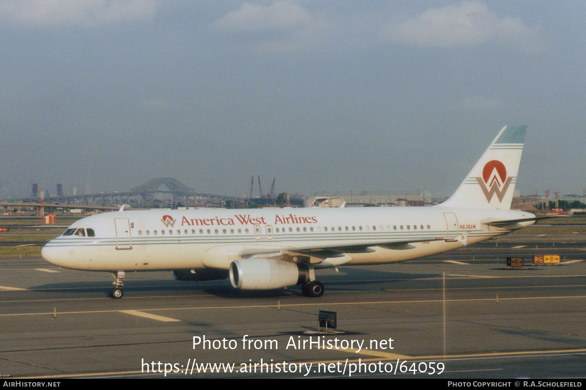 Aircraft Photo of N638AW | Airbus A320-232 | America West Airlines | AirHistory.net #64059