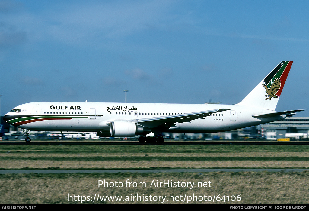 Aircraft Photo of A4O-GS | Boeing 767-3P6/ER | Gulf Air | AirHistory.net #64106