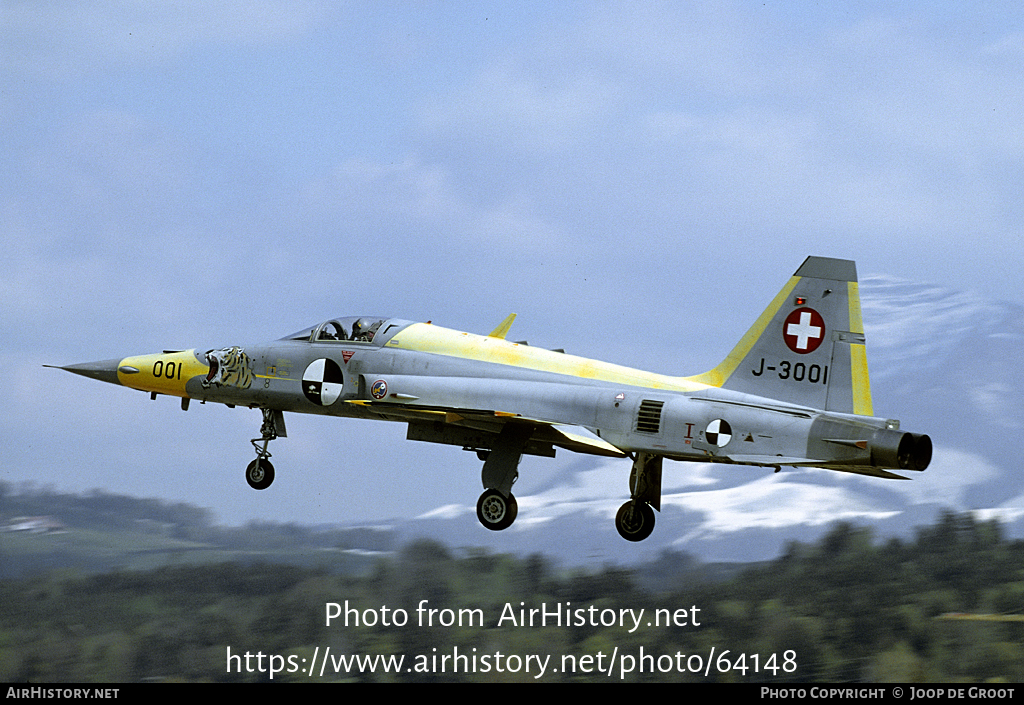 Aircraft Photo of J-3001 | Northrop F-5E Tiger II | Switzerland - Air Force | AirHistory.net #64148