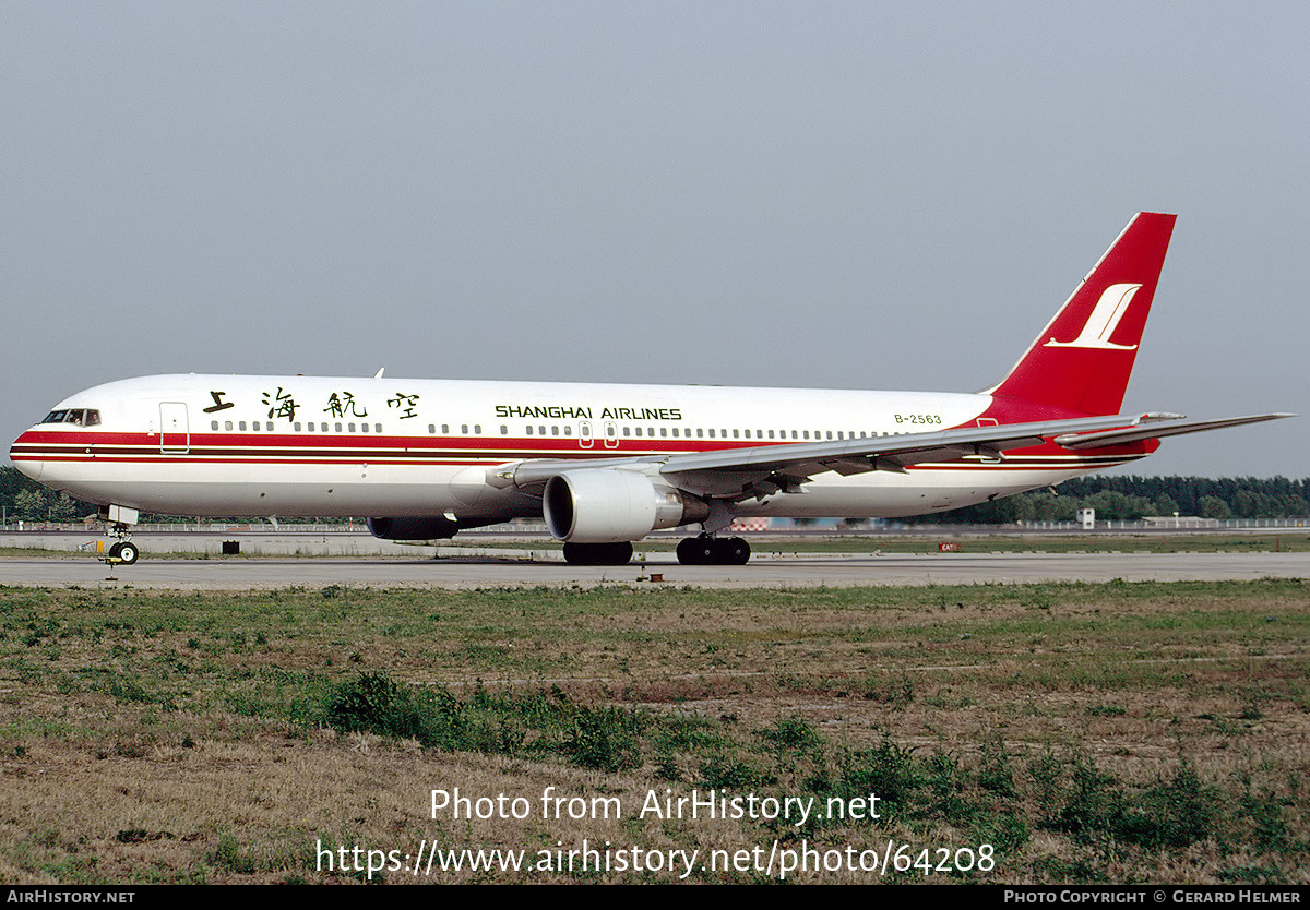 Aircraft Photo of B-2563 | Boeing 767-36D | Shanghai Airlines | AirHistory.net #64208