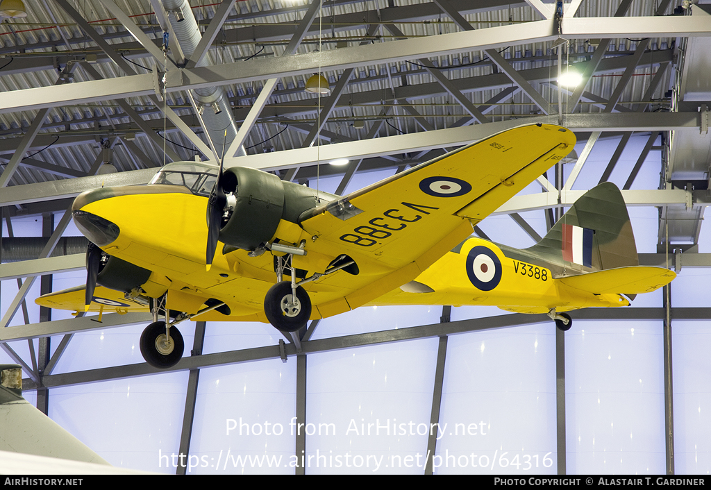 Aircraft Photo of V3388 | Airspeed AS-10 Oxford I | UK - Air Force | AirHistory.net #64316